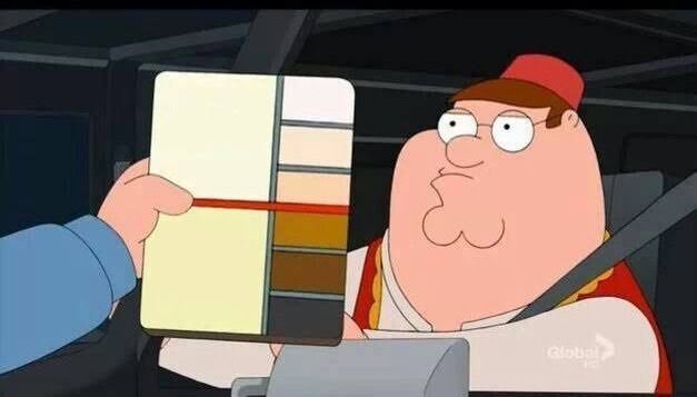 Family guy skin color