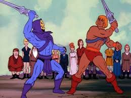 Skeletor v He-Man swordplay template